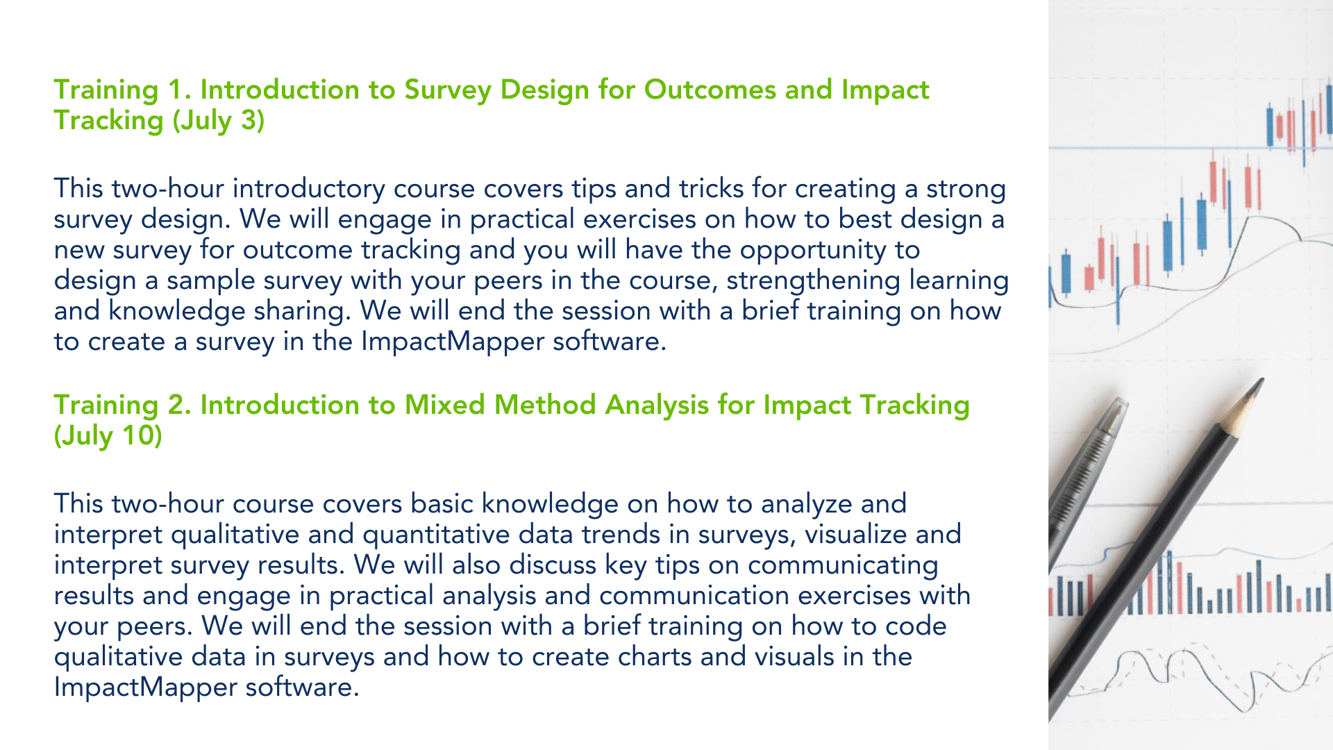 Survey Creation and Analysis Training Begins July 3rd